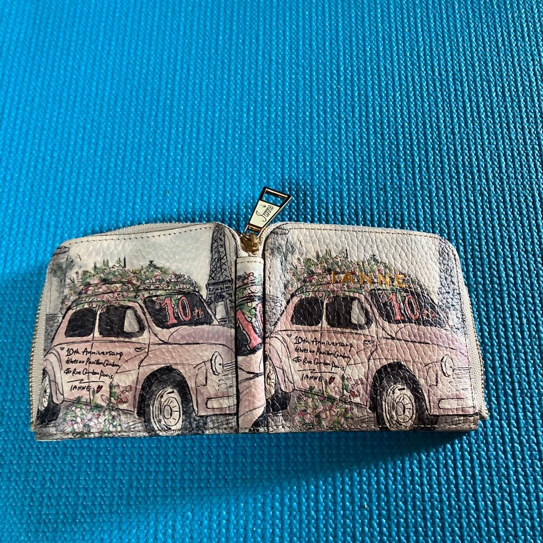 IANNE PAL イアンヌ パル エッフェル塔から花束を 二つ折り財布