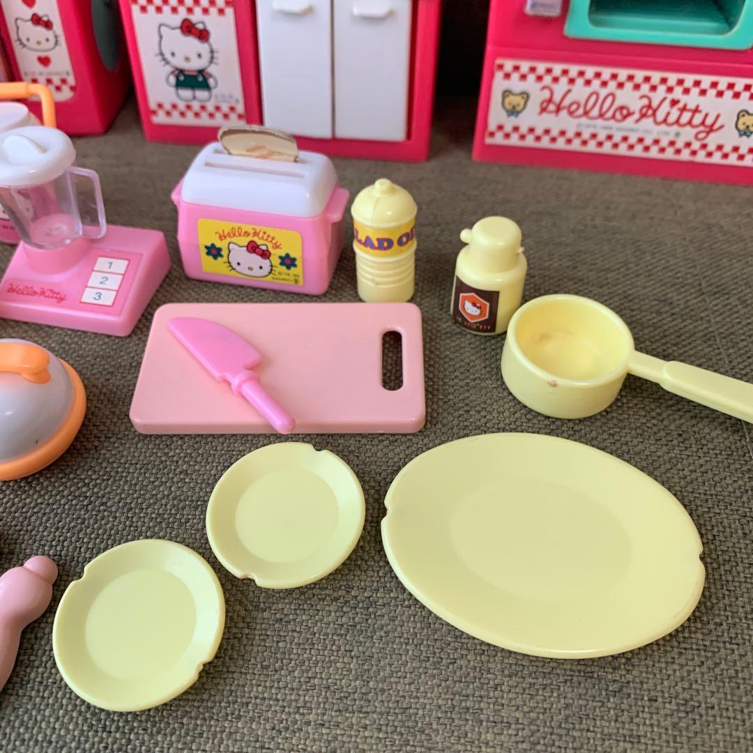 レア　当時物　キティ　ままごと　ミニチュア　キッチン　1995 サンリオ　レトロ
