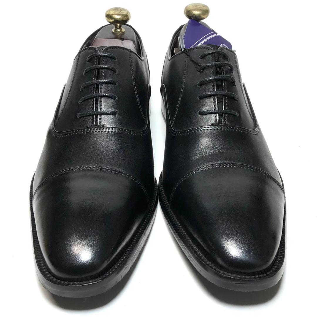 マドラス 25cm メンズ ストレートチップ ブラック 革靴 ビジネス 未使用