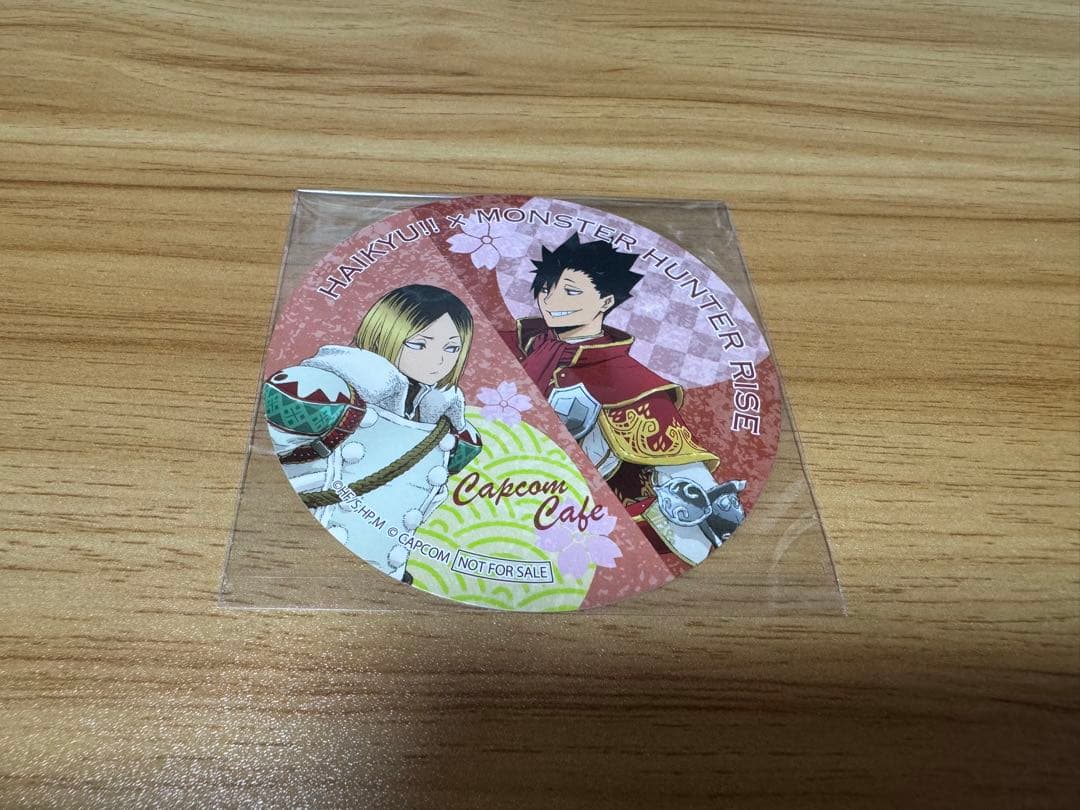 ハイキュー!! モンハン 孤爪研磨 黒尾鉄朗 コースター 特典 カプコンカフェ