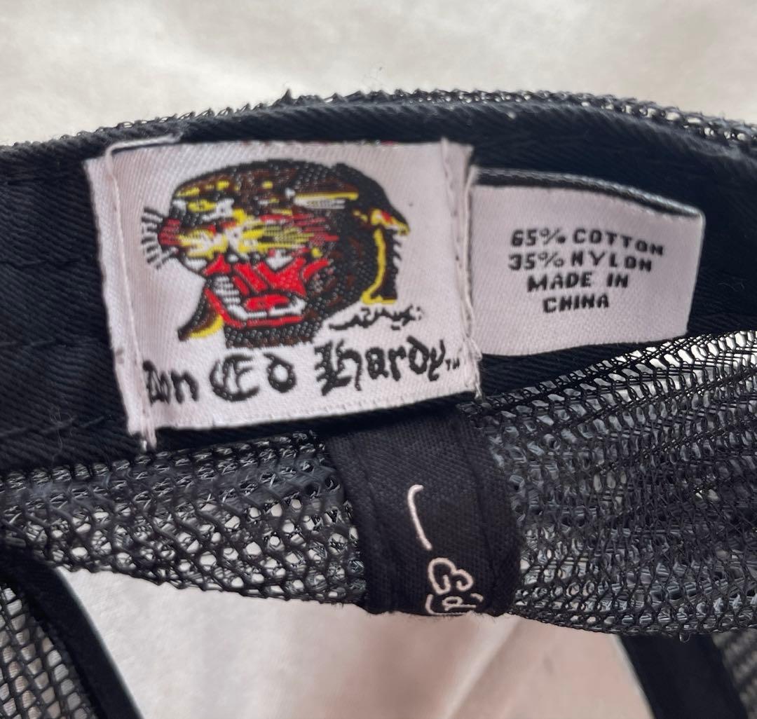 Ed Hardy エドハーディー スカル ローズ 刺繍 キャップ - メルカリ
