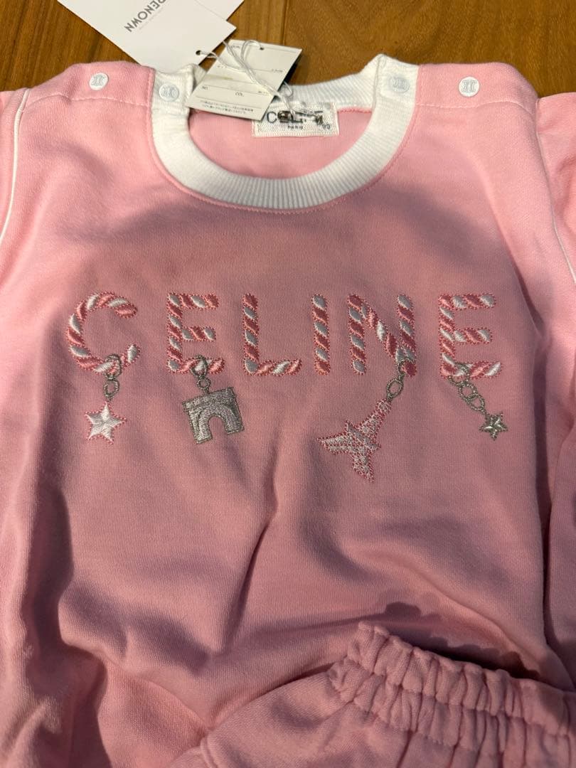 CELINE ピンク トップス スカートセット 90