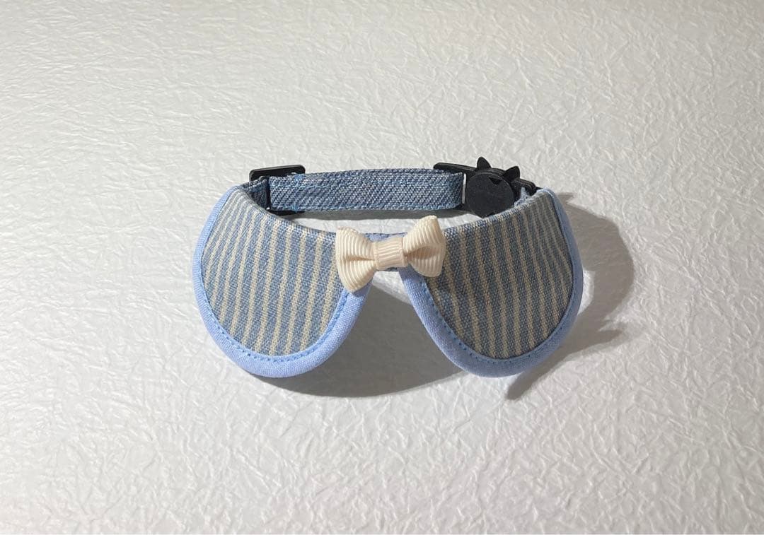 オプション取り外し可能リボン紹介ページ☆縫い付け迷子札 シュシュ猫