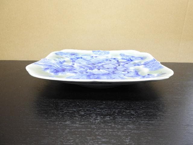 伊万里花籠文四方皿　MA56