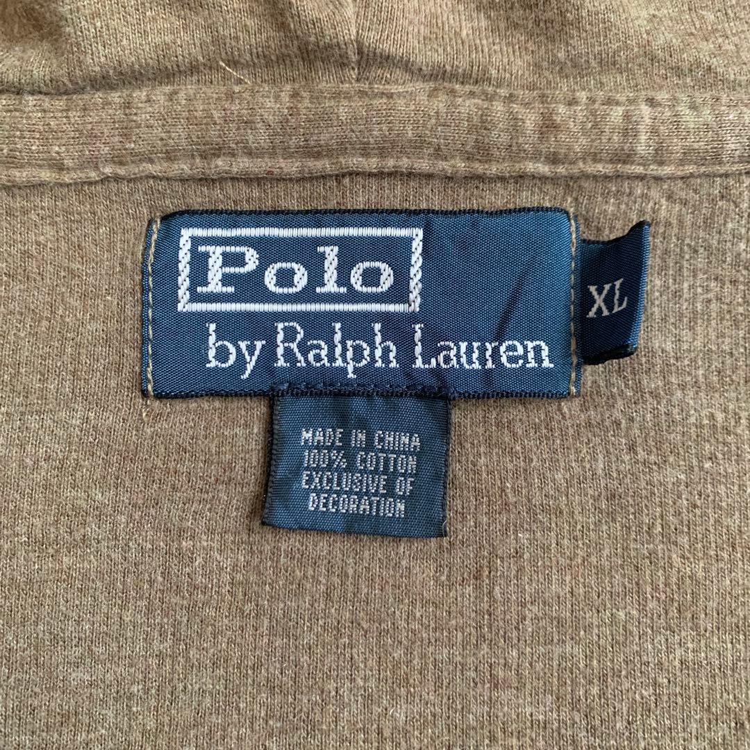00’s Ralph Lauren ジップパーカー　オリーブグリーン　L