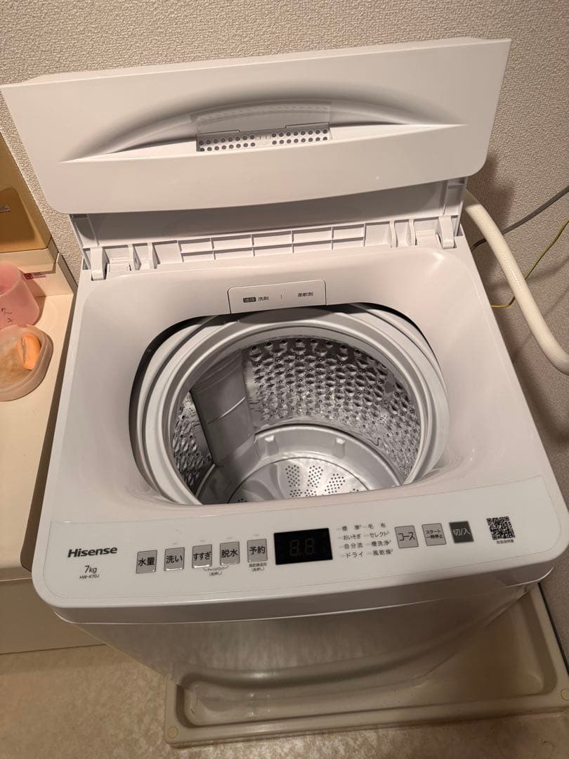 Hisense 縦型洗濯機 7kg ホワイト　HW-K70J HW-K70J | ハイセンスジャパン株式会社