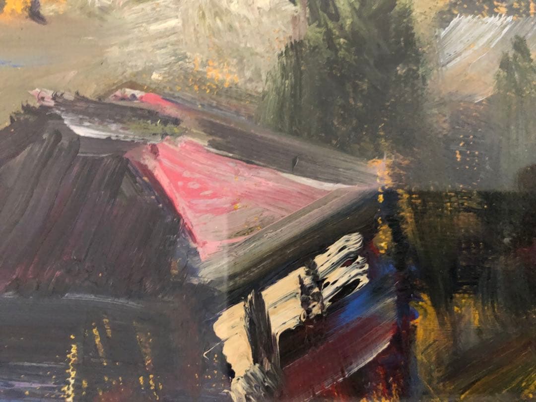 山形弘2 油絵 絵画 額寸 縦800mm横920mm サインあり - メルカリ