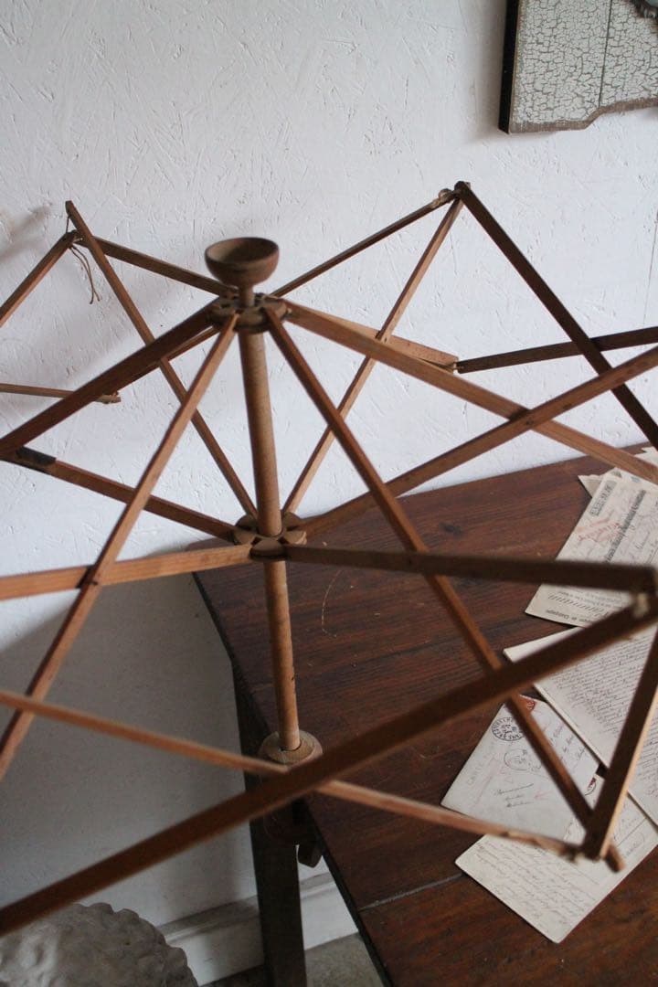 専用です。フランスアンティーク木製かせくり機 糸巻き