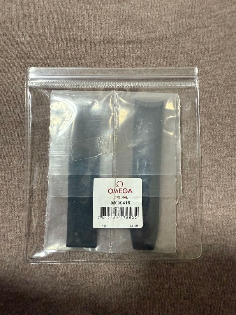 【未使用】純正　オメガ スピードマスター　ラバーベルト ラグ幅 19mm 黒
