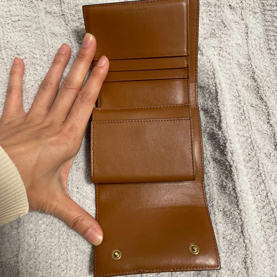 CELINE 三つ折り財布 ブラック ブラウン