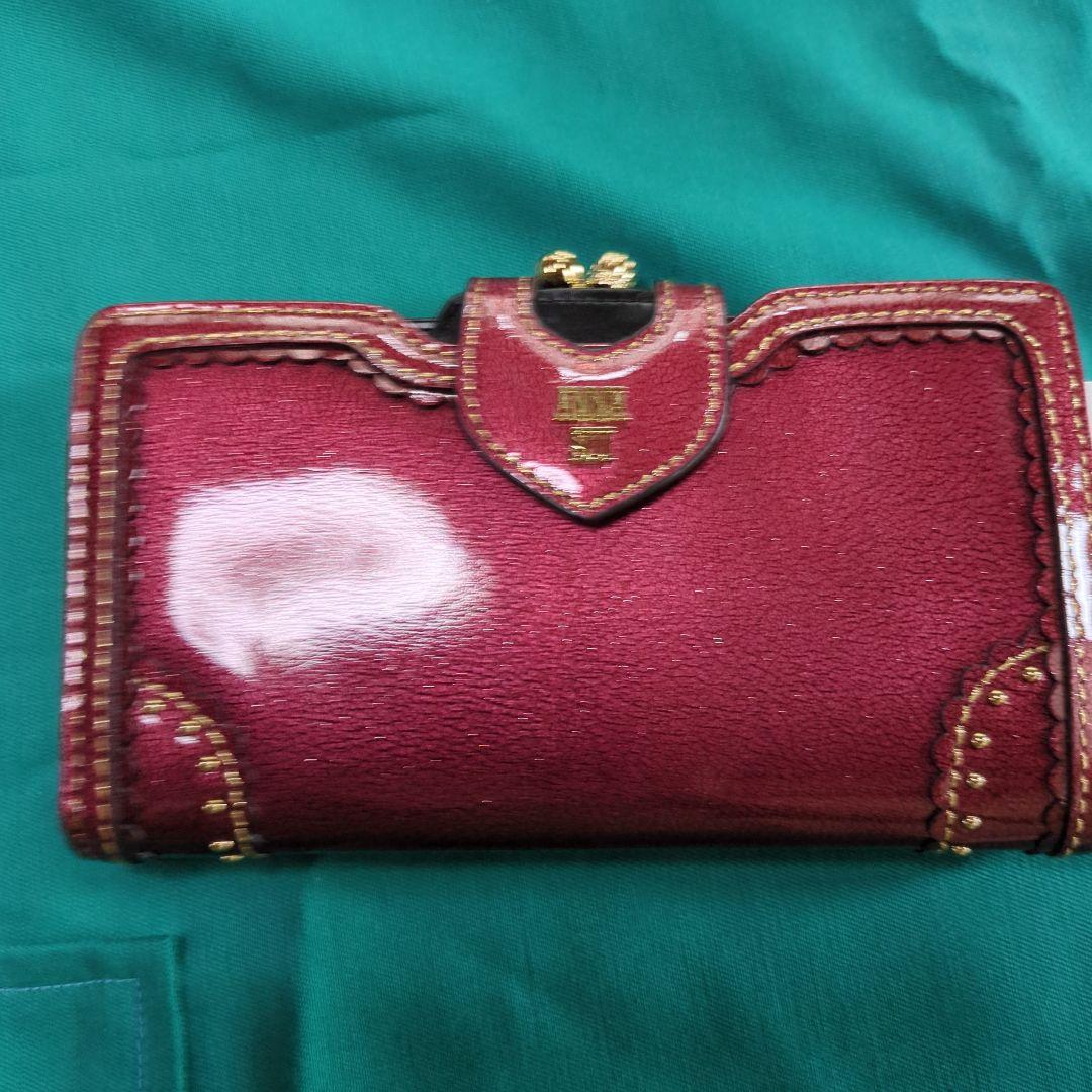 ANNA SUI ワインレッド 二つ折り財布