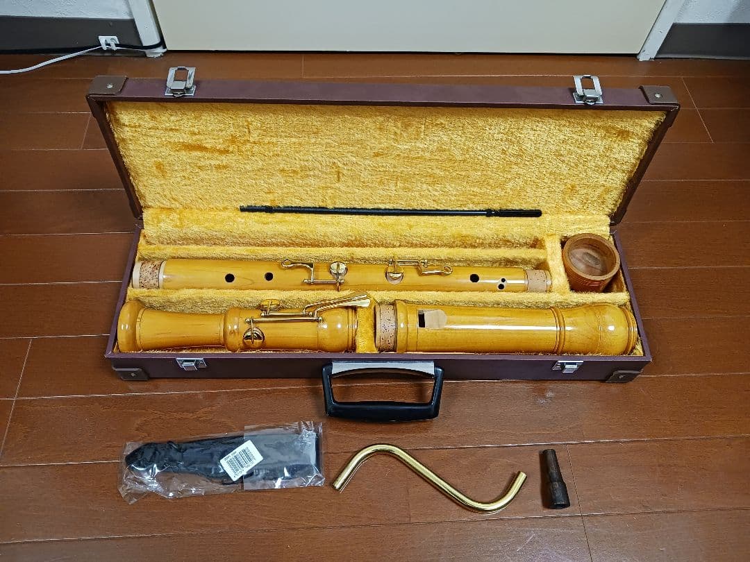 全音 バスリコーダー 5400B メイプル 2023年8月にメーカーメンテ済