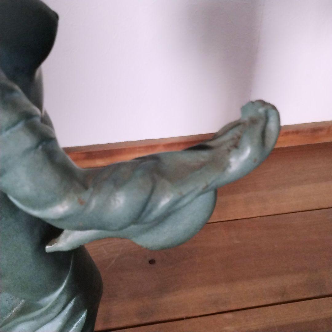 ブロンズ像　裸婦像　置物　裸婦像　女性　裸婦　青緑色　　56cm　8.5kg