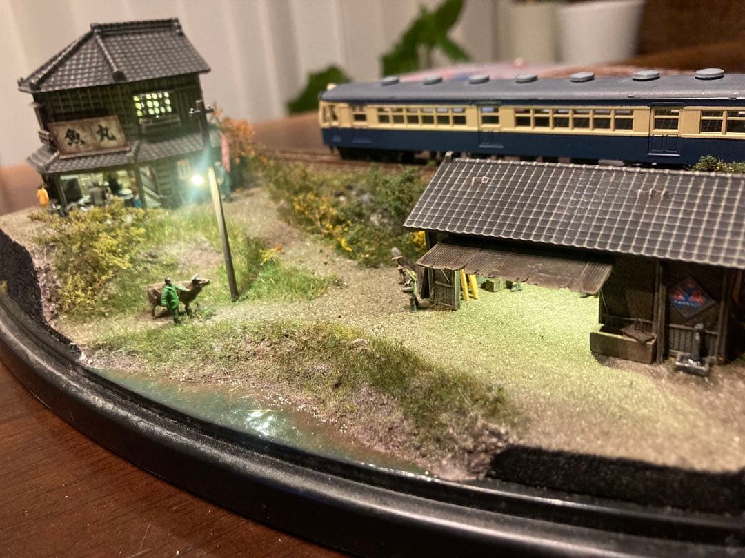 ジオラマ　日本の原風景　昭和　Nゲージライトアップ/TOMYテック、ミニチュア