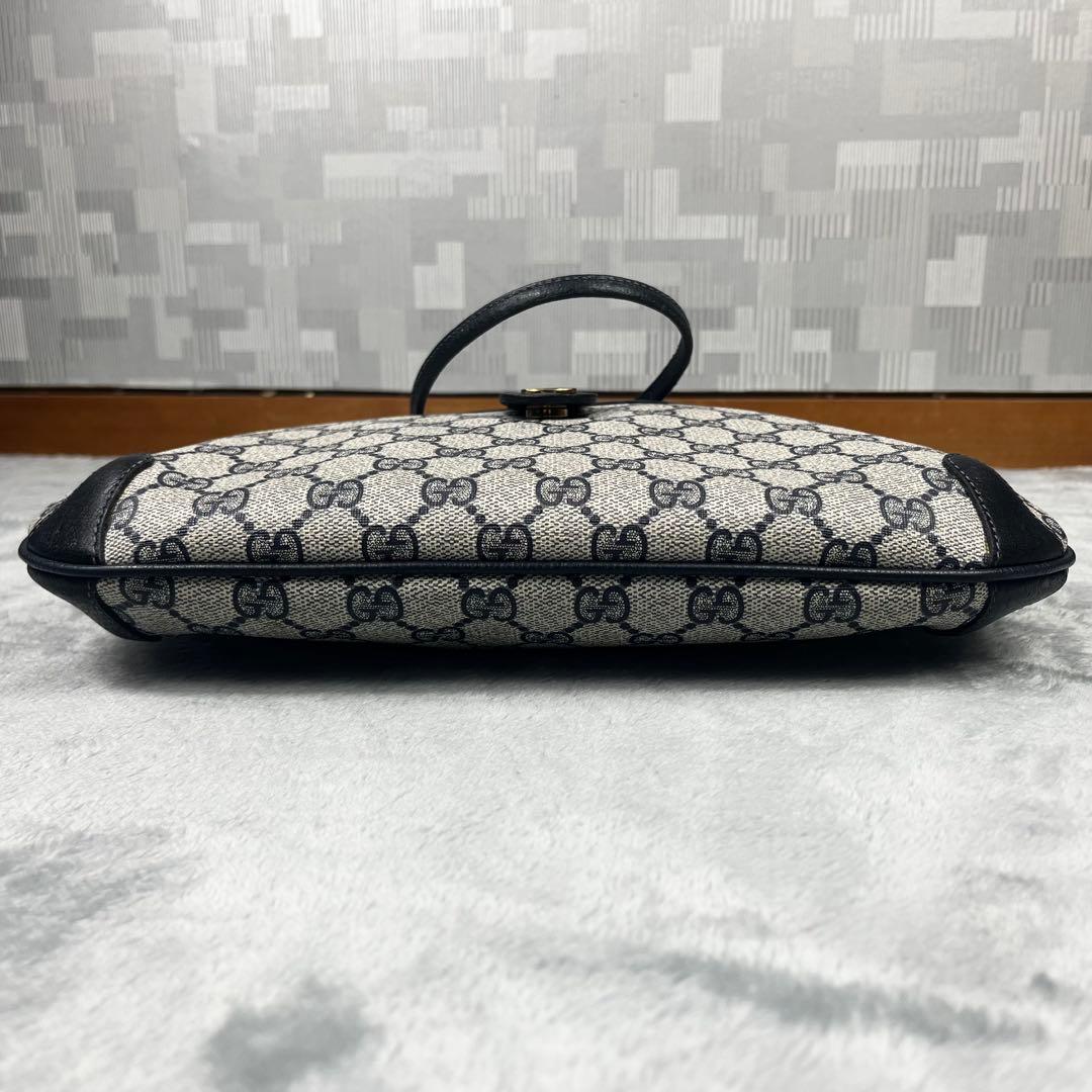 Gucci グッチ ショルダーバッグ 斜め掛け◎ GG ネイビー シェリーライン