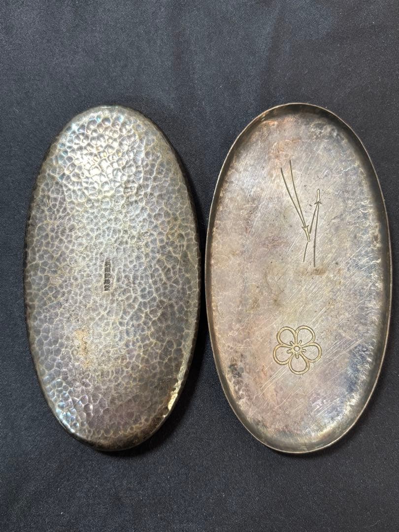 【純銀製】ボンボニエール61.4g！純銀刻印有り！ピルケースや物入れ、鋳つぶし