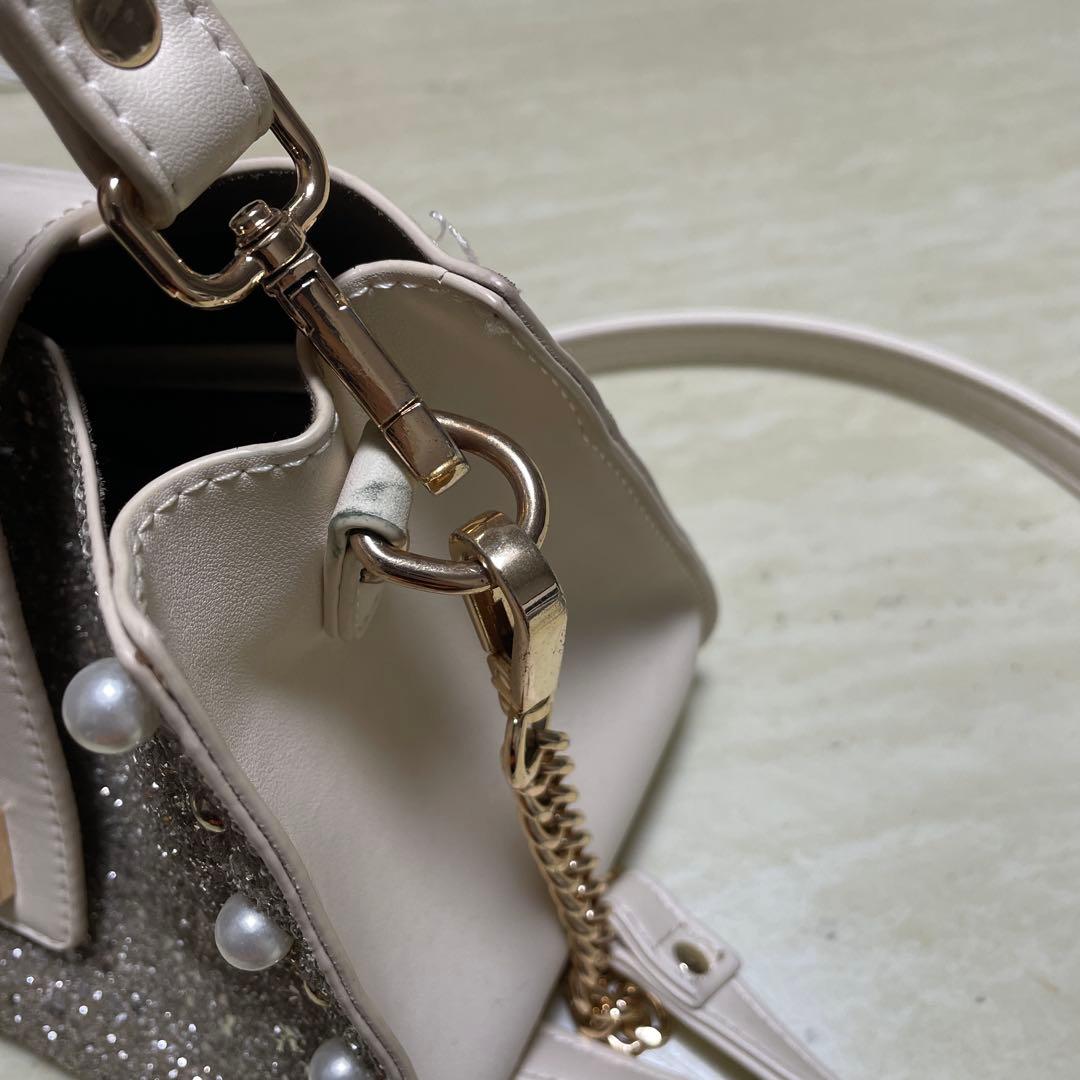 ダイアナ　ショルダーバッグ　daiana パーティーバッグ　グリッター　ハンド