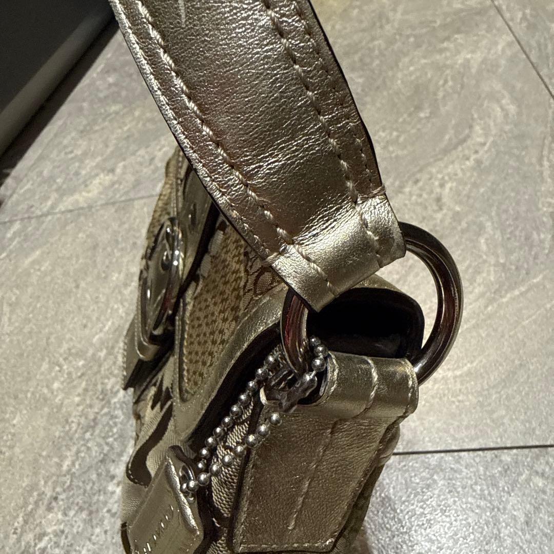 ブラウン系パッチワークショルダーバッグ