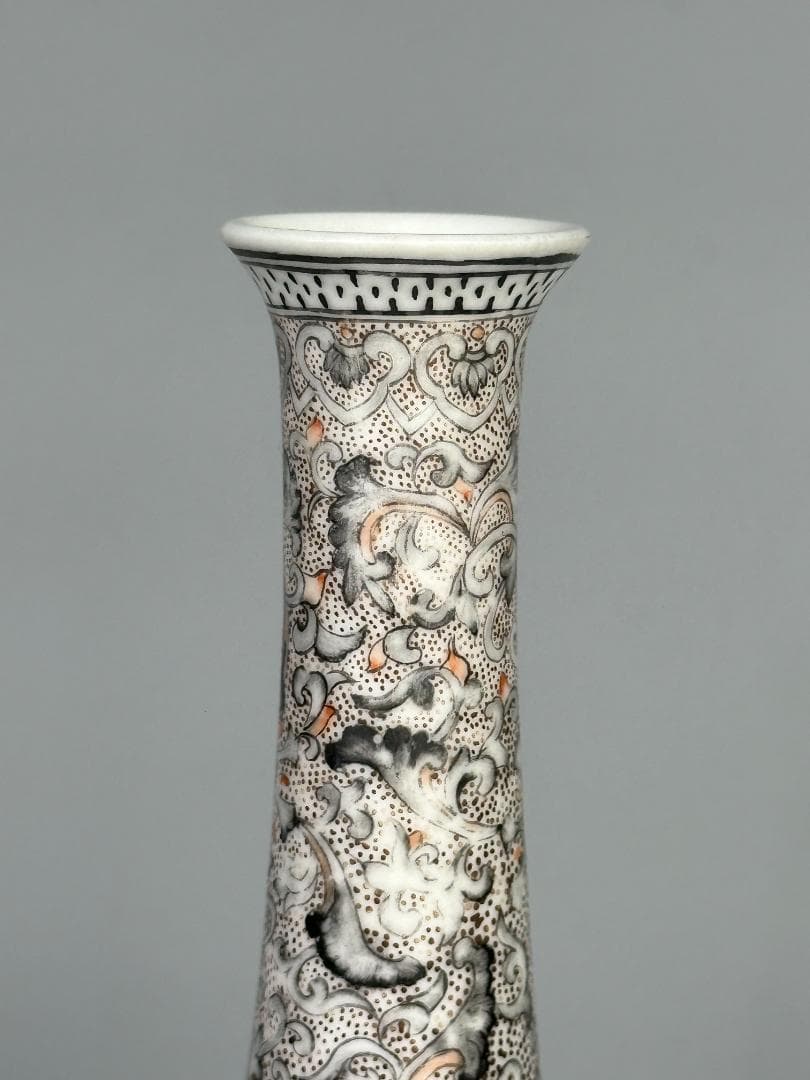 中国美術 清朝 清時代 大清乾隆年製款 墨彩粉彩龍