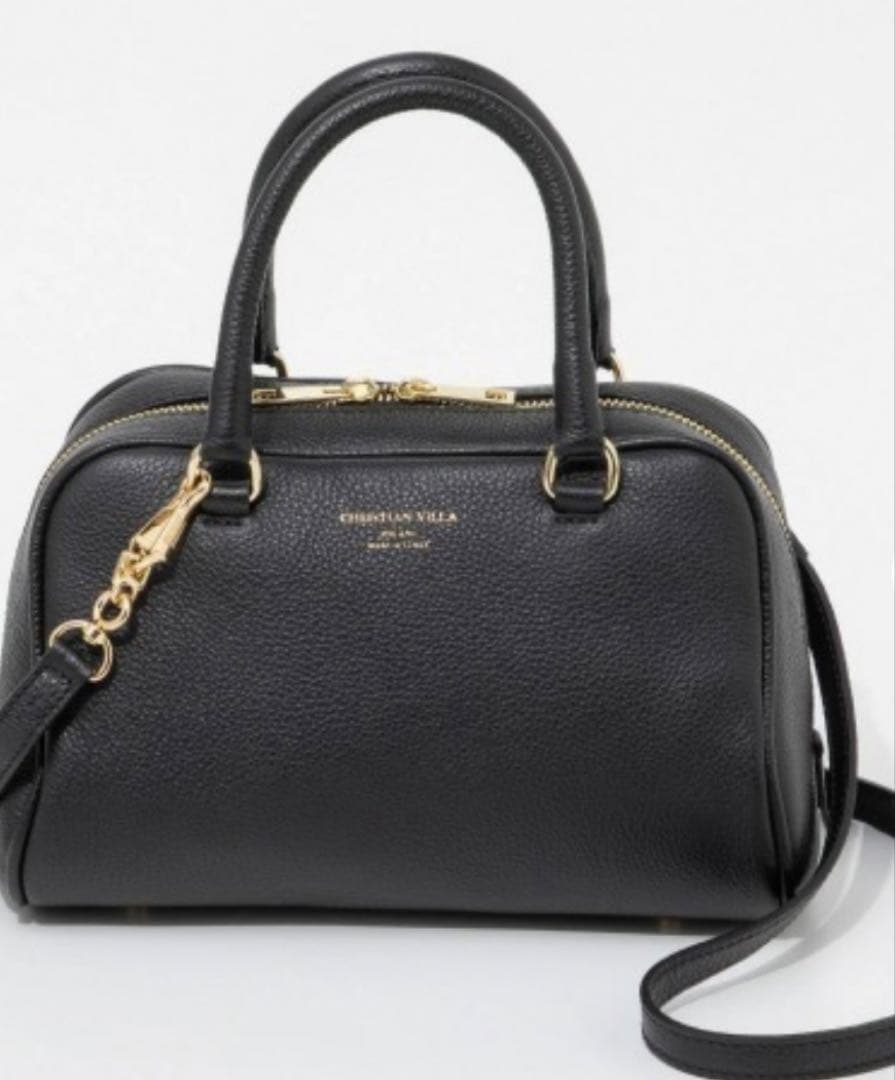 christian villaクリスチャンヴィラ ボストンバッグ ブラック