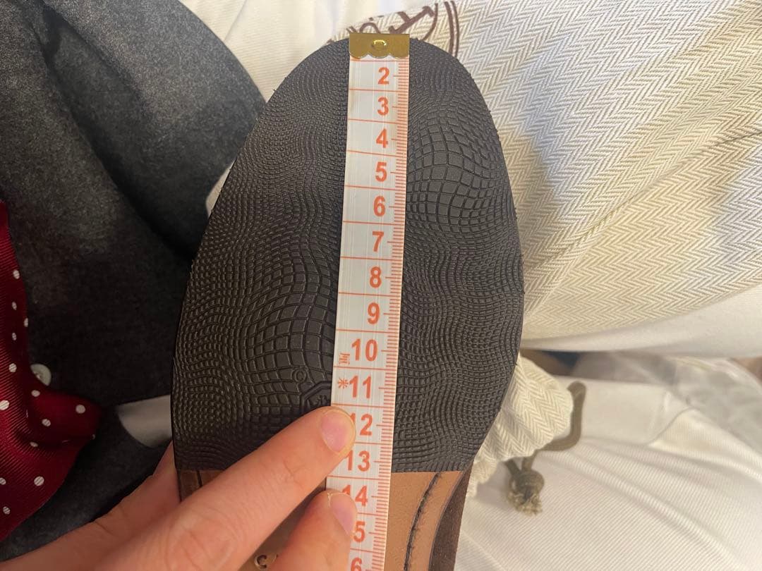 CARMINA ブラウン スエード モカシン 6H