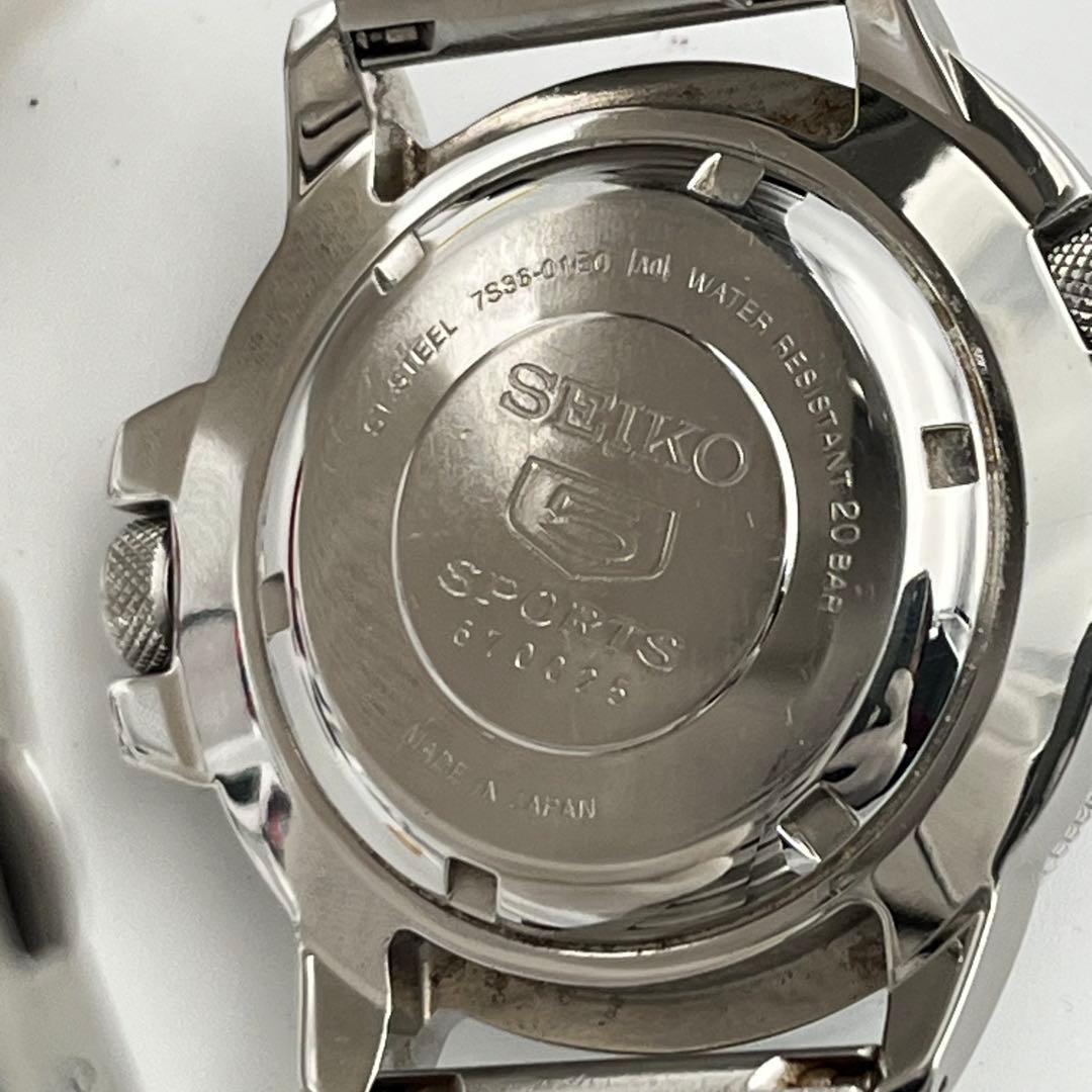 稼動 SEIKO 5スポーツ ブラックアトラス 自動巻き SKZ211J1