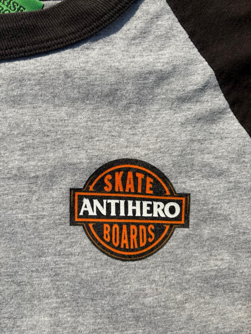90s 希少　SKATE ANTIHERO イーグル　ラグランt
