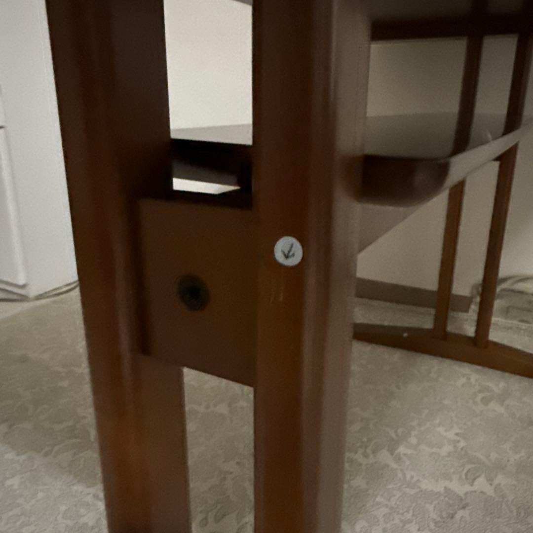 美品　カリモク60+ カフェテーブル1200［T36420HW］