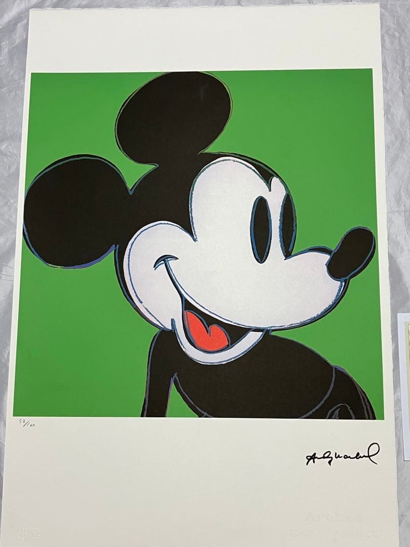 し*る様 レア！限定100枚 リトグラフ アンディ・ウォーホル ミッキーマウス【 し*る様 レア！限定100枚 リトグラフ アンディ・ウォーホル ミッキー