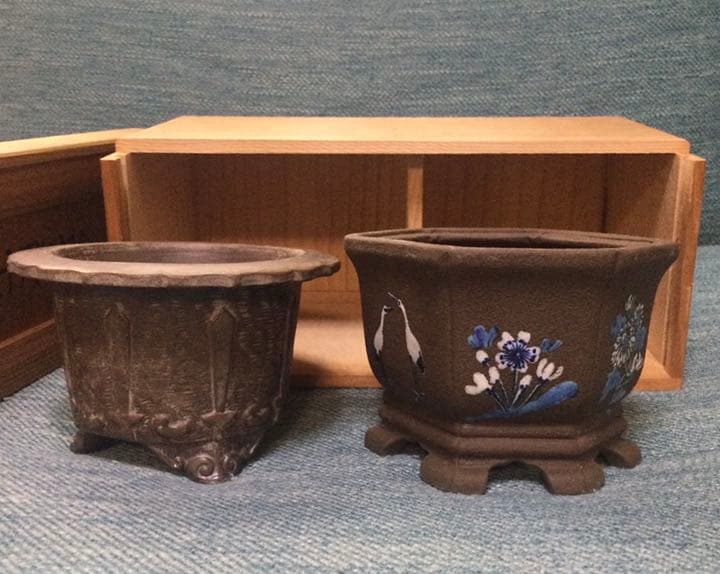 陶翠作 陶器小鉢 創業八十周年記念 木箱入 販売 陶翠