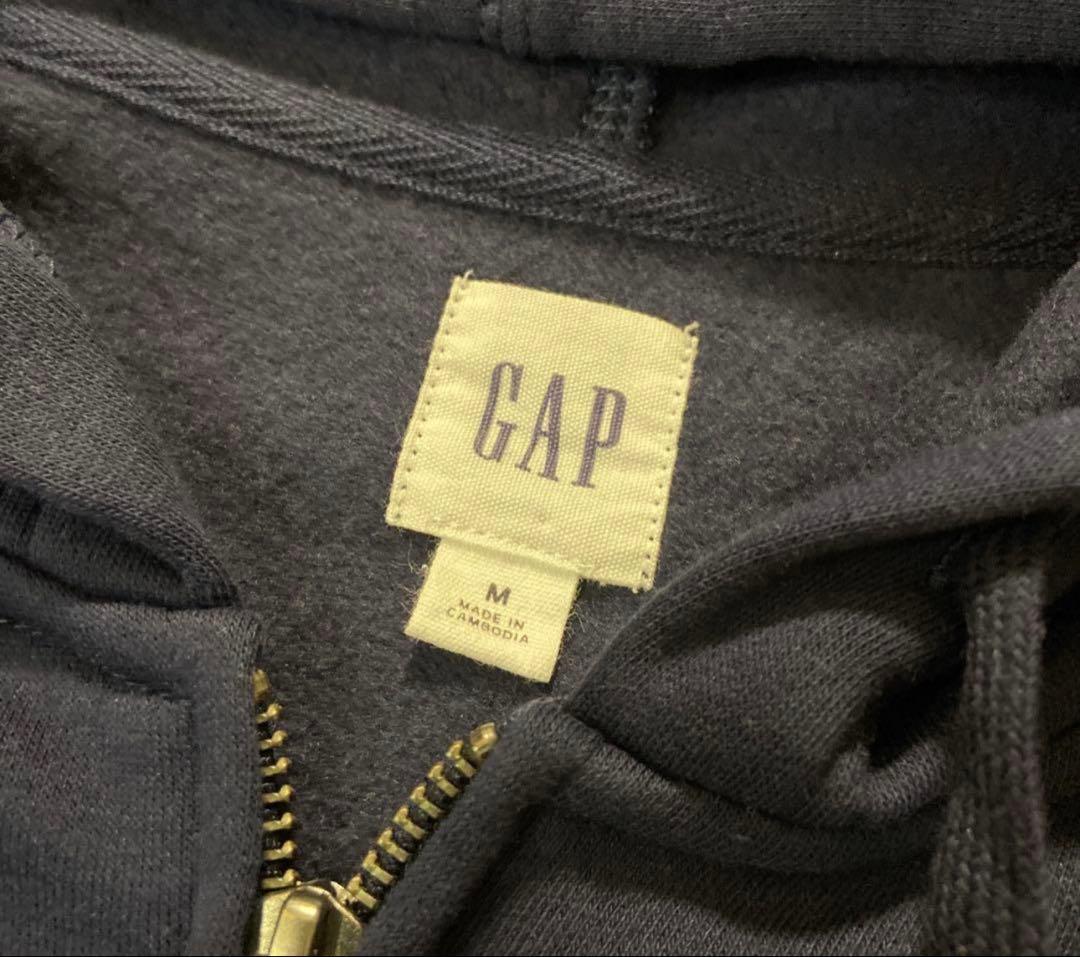 GAPロゴ フルジップパーカー Mサイズ ネイビー 新品 完売品