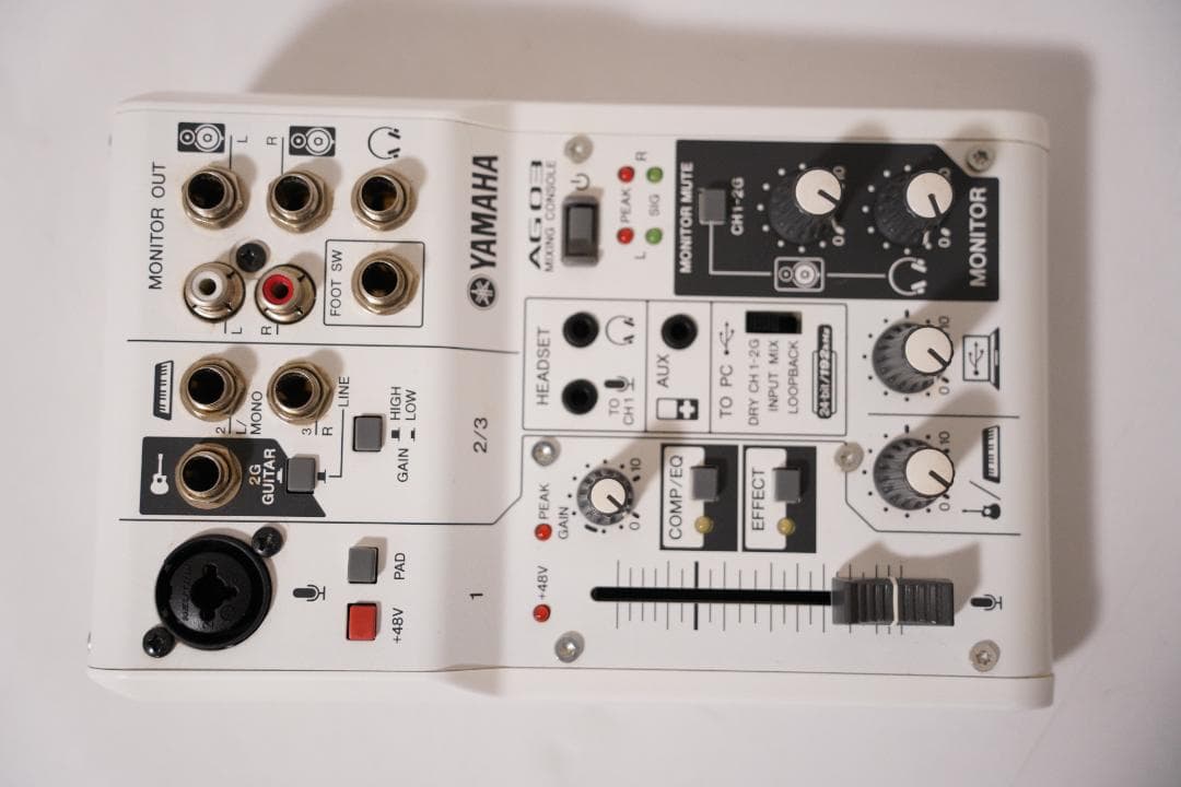 YAMAHA AG03 オーディオインターフェース ミキシングコンソール - メルカリ