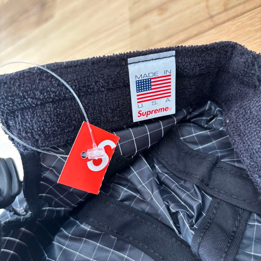 タグ付】Supreme Contrast Ripstop Camp Cap 黒