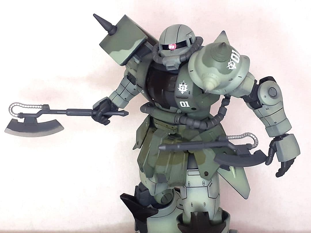 【塗装済完成品】HG 1/144 高機動型ザク 地上用　量産型カラー ドアン機 塗装済完成品】HG 1/144 高機動型ザク 地上用 量産型カラー