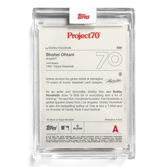 大谷翔平ToppsProject70カード650-ボビー・ハンドレッズ