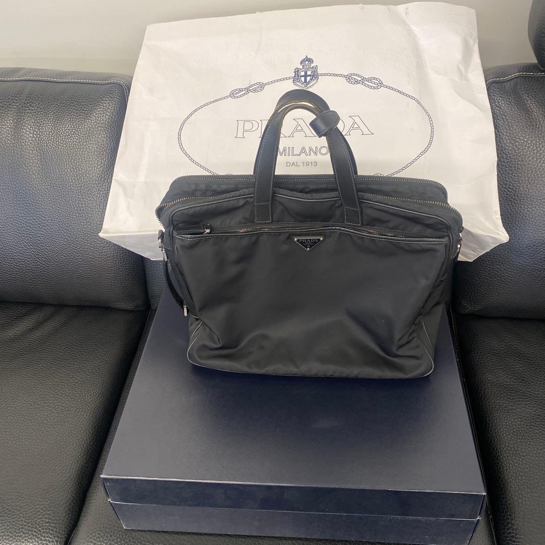PRADA ビジネスバッグ ブラック