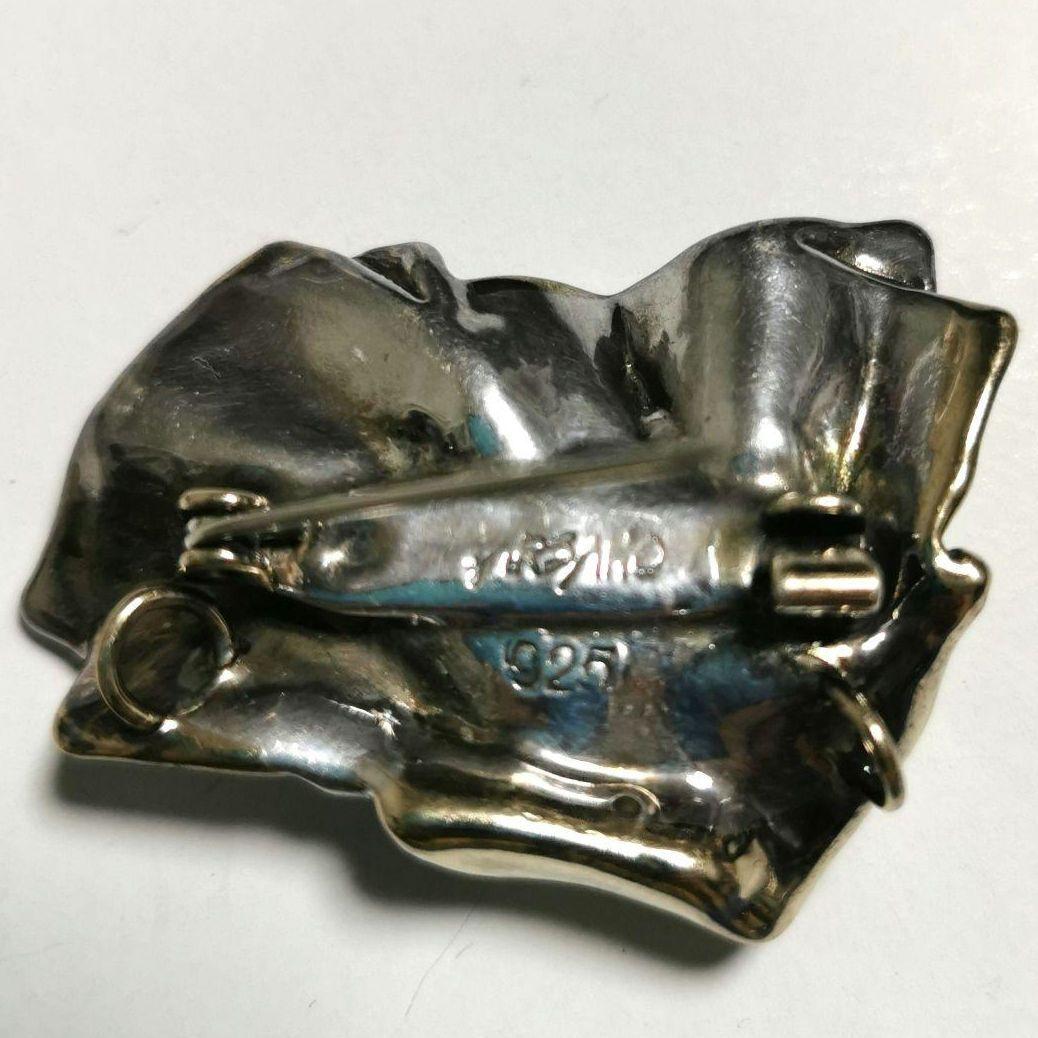 大判！DAVID VARSANO イスラエル ペンダント ブローチ