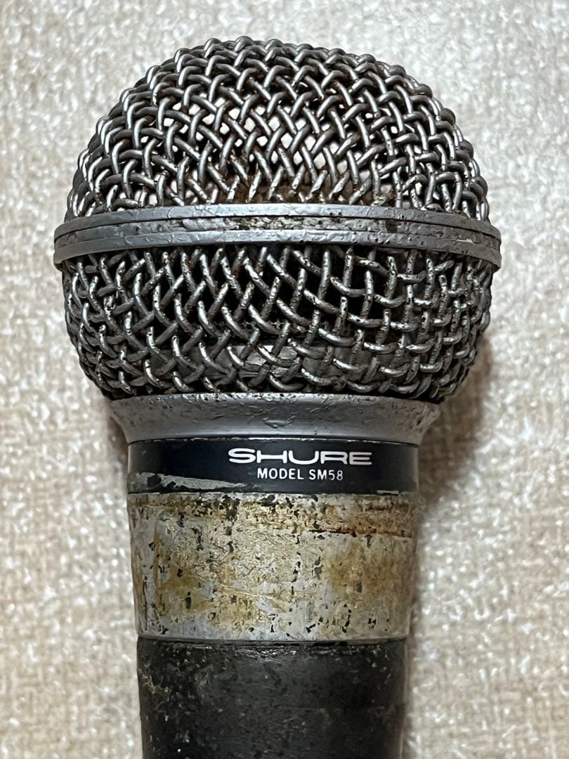 SHURE SM58 ダイナミックマイクUSA ポルシェロゴ　希少