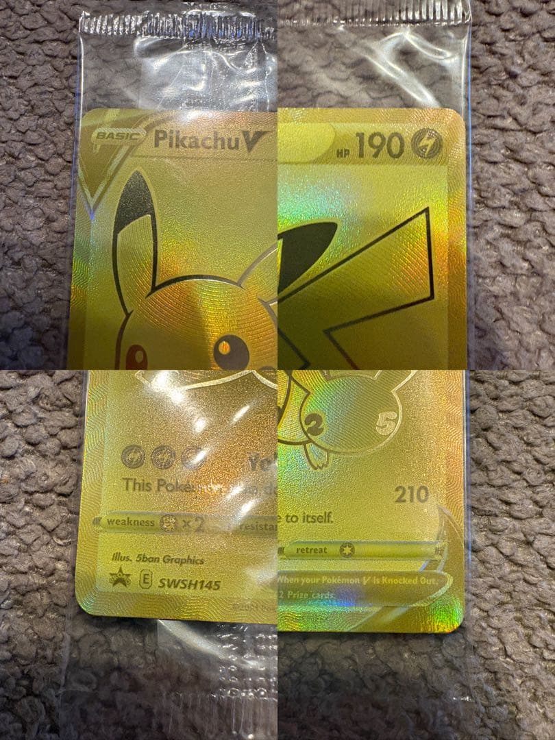 ゴールデン ピカチュウV【英語版】モンスターボール/2枚セット/25th/プロモ