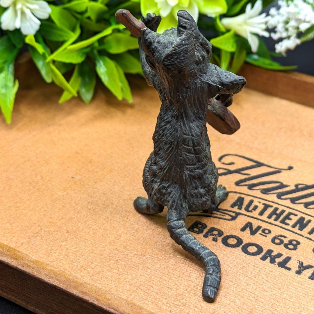 ヴィエナ・ブロンズ コールドペイント 猫の音楽隊 ギター 擬人化 ネコ 楽器