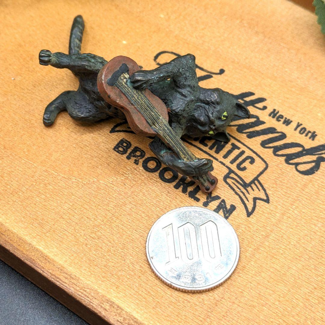 ヴィエナ・ブロンズ コールドペイント 猫の音楽隊 ギター 擬人化 ネコ 楽器