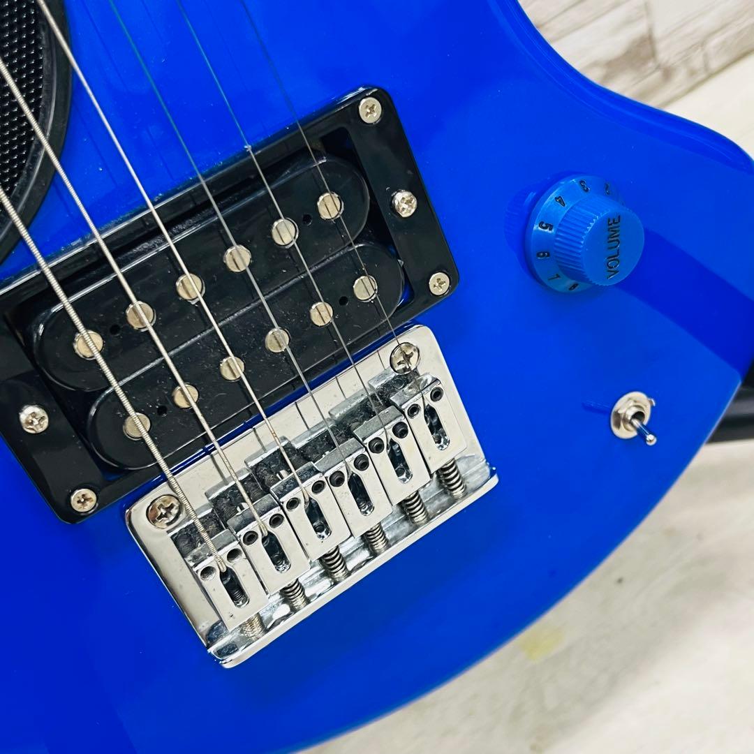 美品 Fernandes フェルナンデス アンプ内蔵ミニギター ZO-3 ブルー