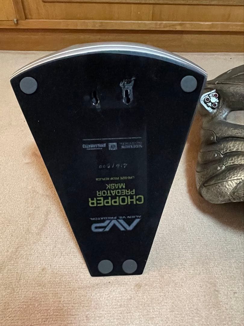 【世界500個限定】サイドショウ AVP チョッパー・プレデター マスク 1/1