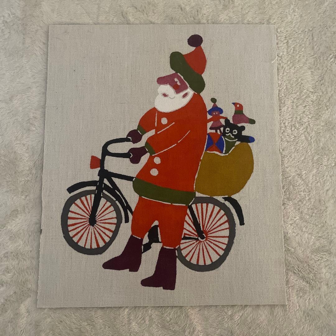 柚木沙弥郎 サンタクロース 染絵 型絵染 型染 民芸 タペストリー