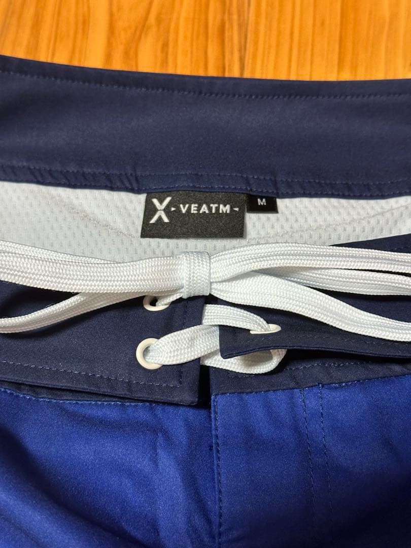 VEATM LUMINOUS LINE SURF SHORTS ブルー M