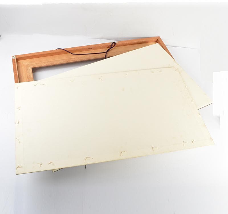 織額　京都西陣　龍村製　源氏絵合錦　織物　額装　C R4635C