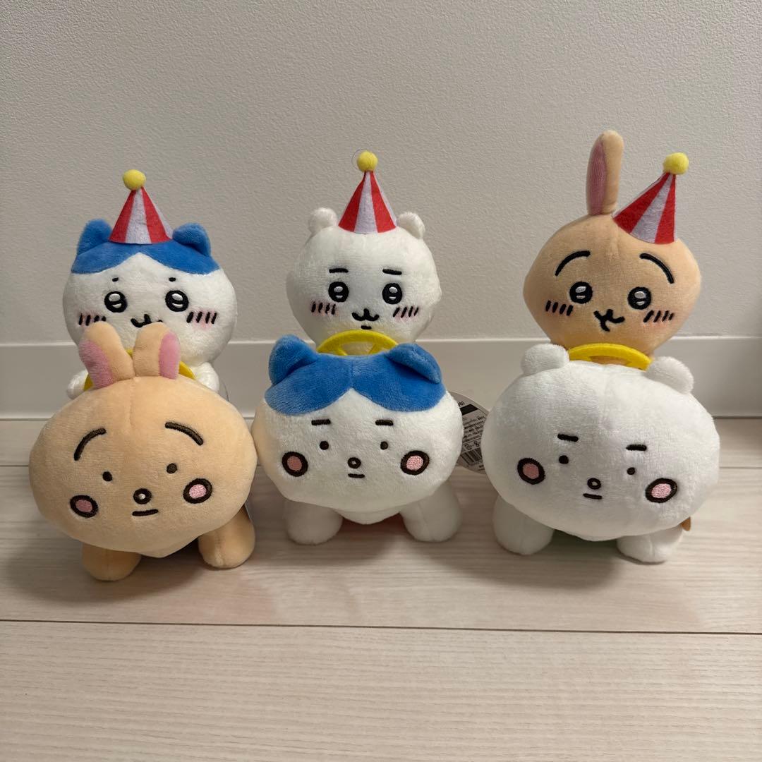 ちいかわらんど ぴーぽぽぬいぐるみ ちいかわ ハチワレ ウサギ 3体