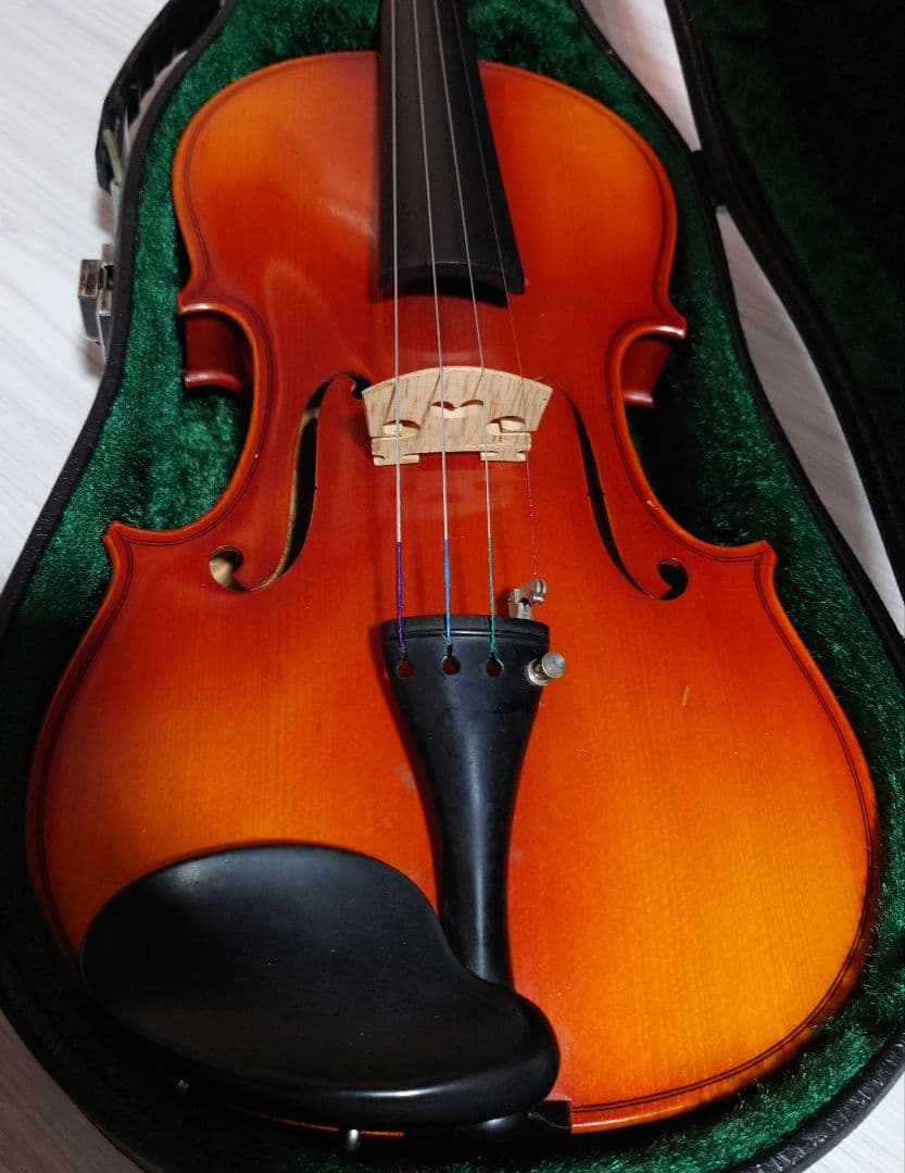 高級 バイオリン 鈴木 No.280 4/4 証明ラベル有、弓ケース付 定価7万