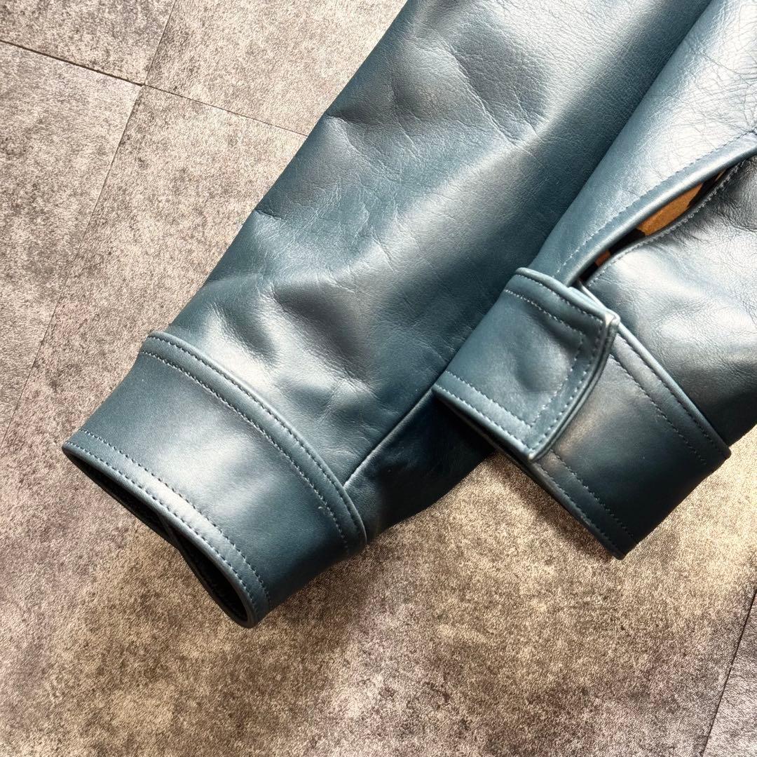 未使用級】WACKOMARIA 牛革レザージャケット シングルライダース L