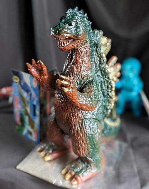 ジャイアントゴジラ＆ミニラ＆クモンガ＆カマキラス（ブルマァク他）ソフビ６体セット